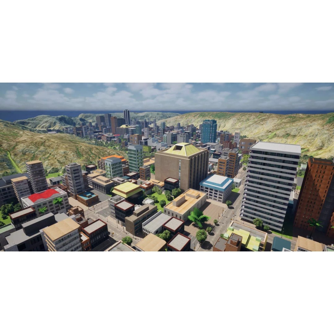 Complete Downtown City 3D Model – Low Poly Game Asset, Unreal Engine - View 45