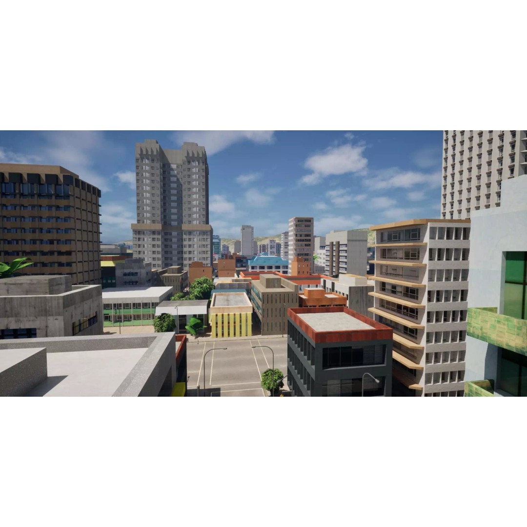 Complete Downtown City 3D Model – Low Poly Game Asset, Unreal Engine - View 49
