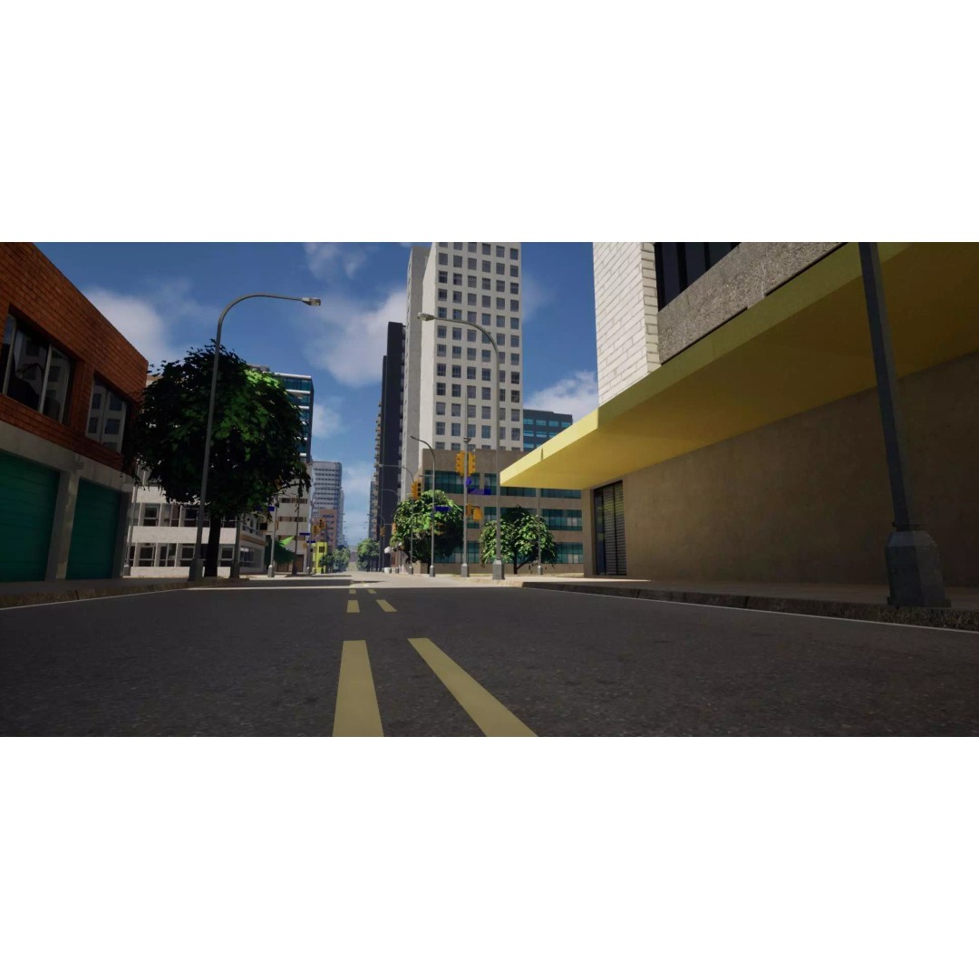Complete Downtown City 3D Model – Low Poly Game Asset, Unreal Engine - View 52