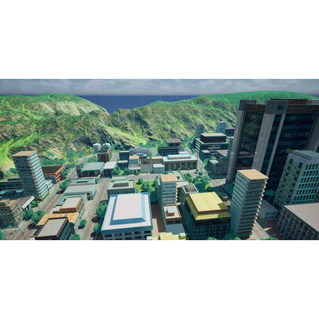 Complete Downtown City 3D Model – Low Poly Game Asset, Unreal Engine - View 55