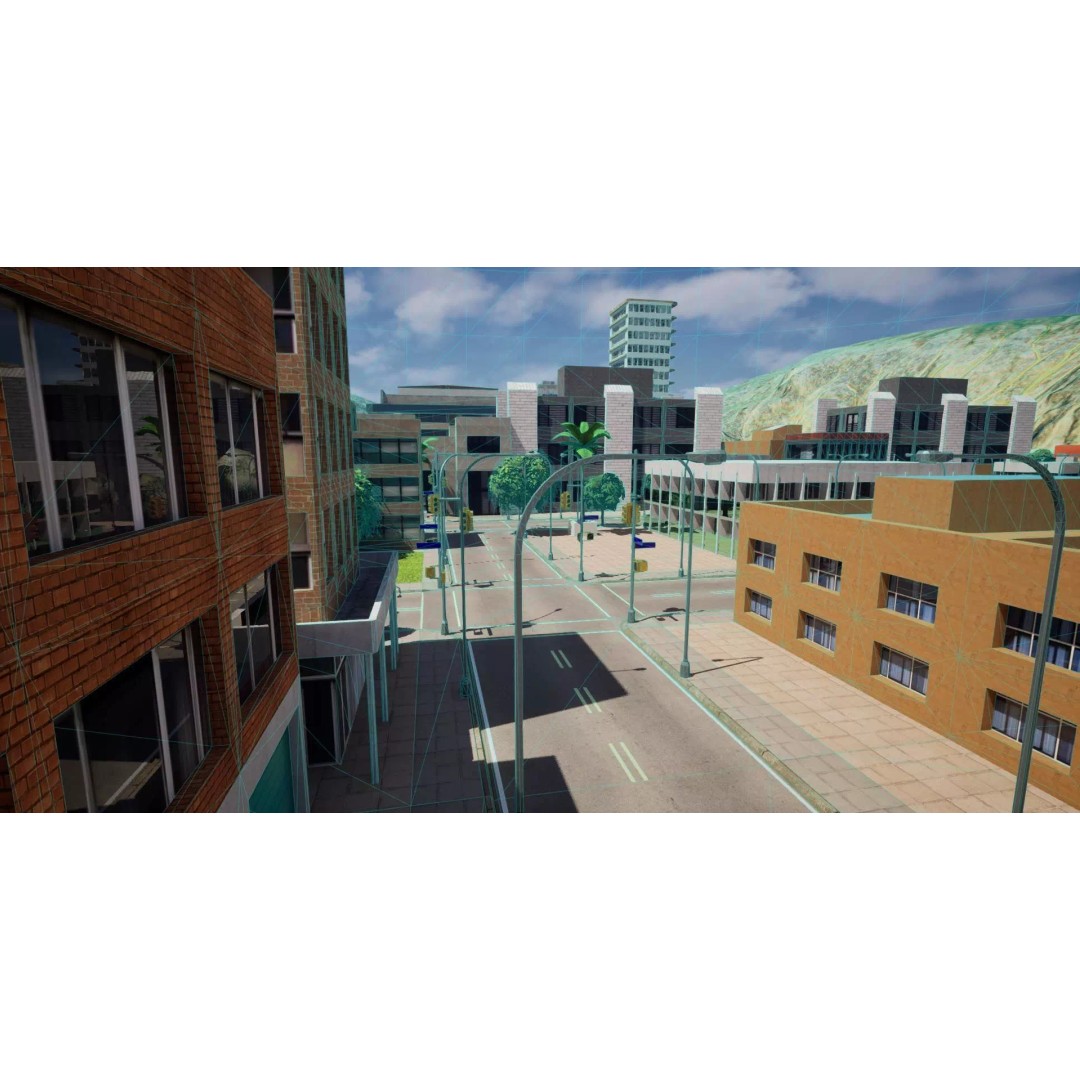 Complete Downtown City 3D Model – Low Poly Game Asset, Unreal Engine - View 56