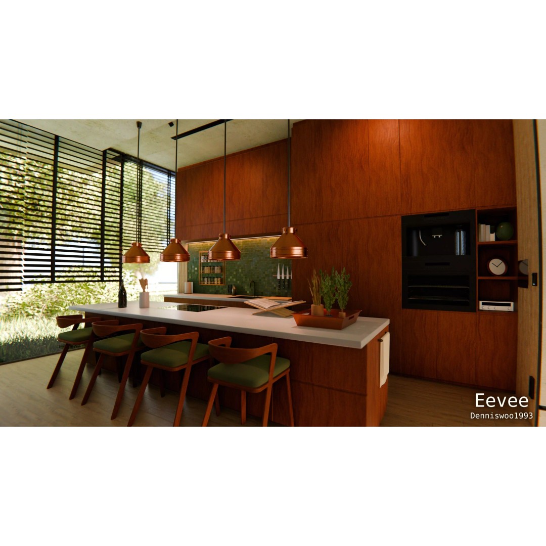Modern Modular House 3D Model – Luxury Design with PBR Textures, Blender - View 15