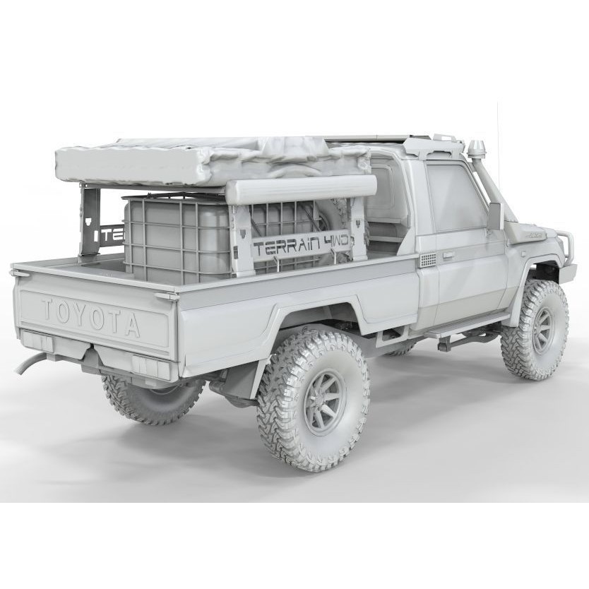 Toyota Land Cruiser Series 79 3D Model – ARB Edition Game-Ready Asset, FBX, OBJ, Blender