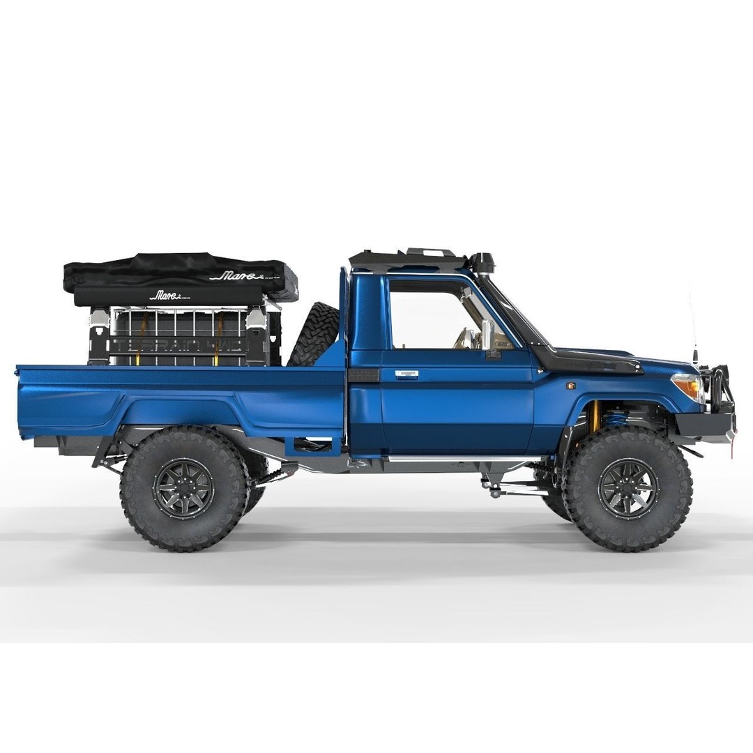 Toyota Land Cruiser Series 79 3D Model – ARB Edition Game-Ready Asset, FBX, OBJ, Blender - View 4