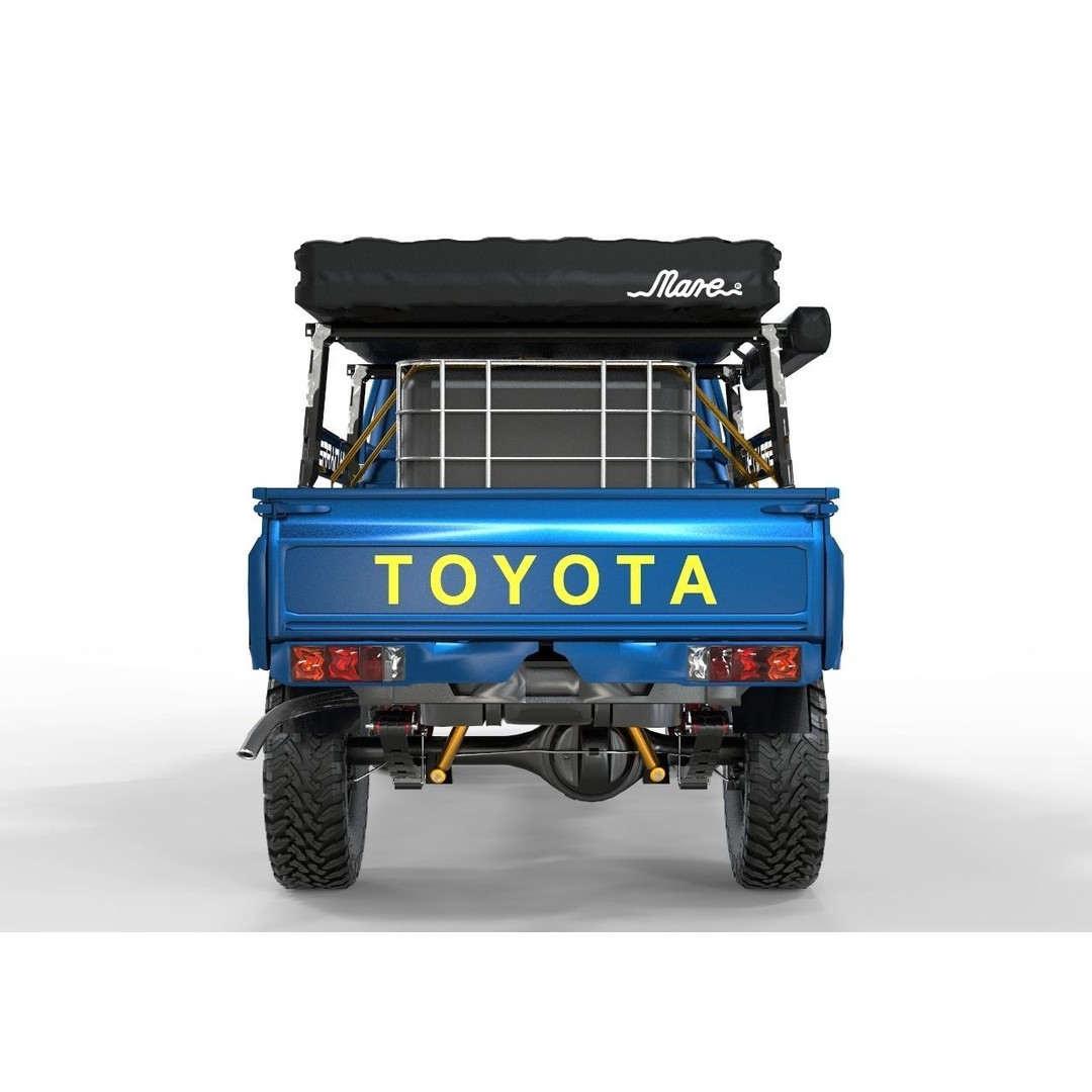 Toyota Land Cruiser Series 79 3D Model – ARB Edition Game-Ready Asset, FBX, OBJ, Blender - View 5