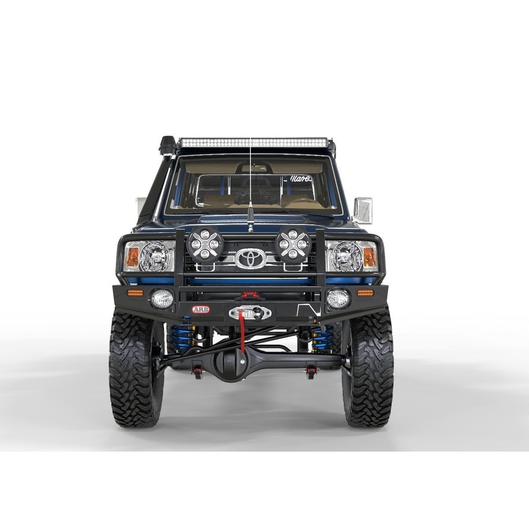 Toyota Land Cruiser Series 79 3D Model – ARB Edition Game-Ready Asset, FBX, OBJ, Blender - View 6