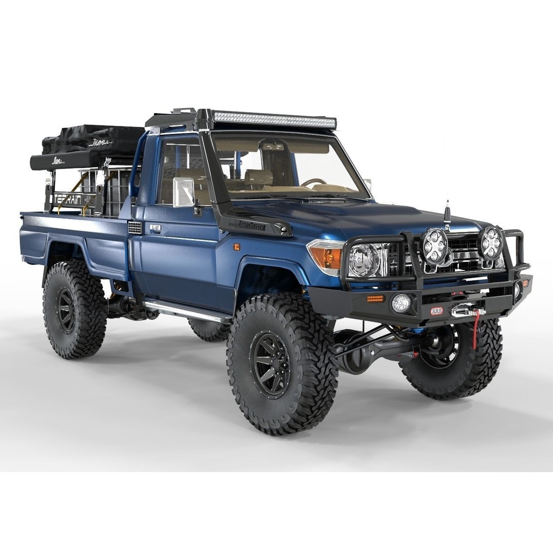 Toyota Land Cruiser Series 79 3D Model – ARB Edition Game-Ready Asset, FBX, OBJ, Blender - View 8