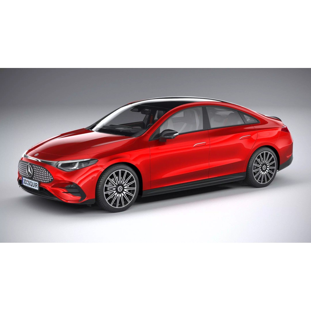 Mercedes-Benz CLA 2026 3D Model – High Poly Luxury Sedan, FBX, OBJ - View 2