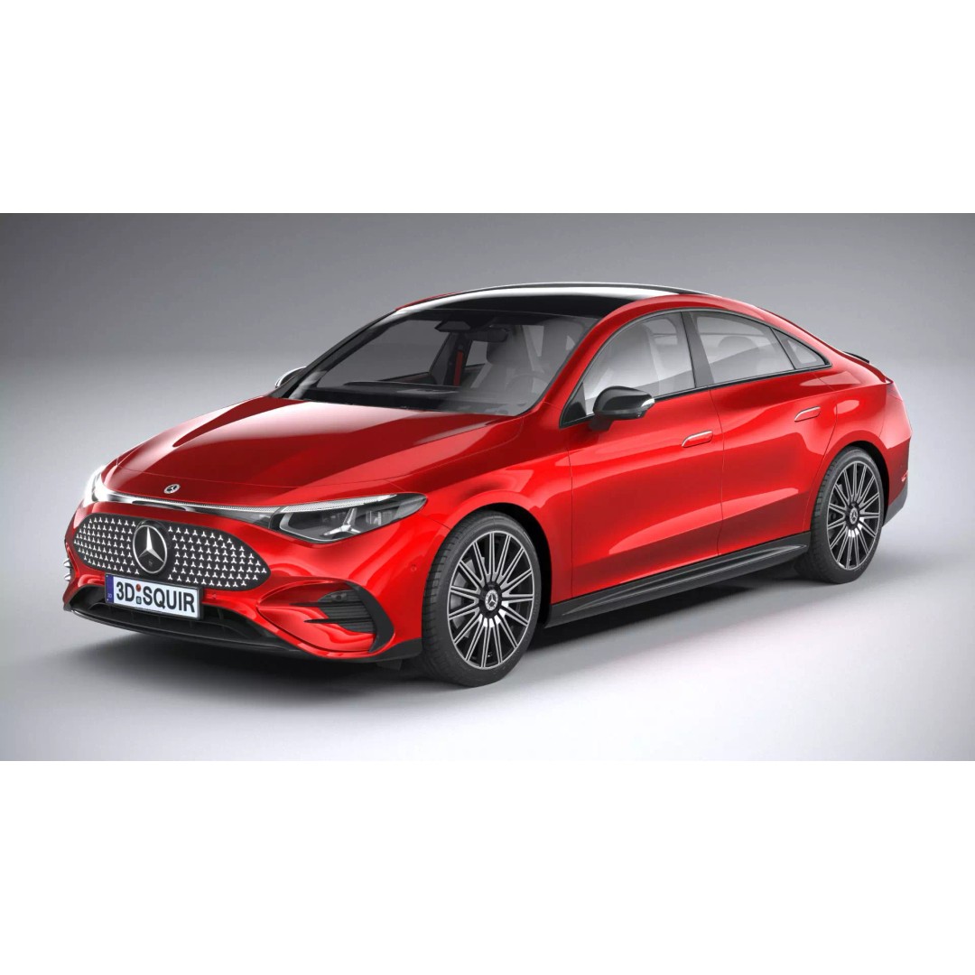Mercedes-Benz CLA 2026 3D Model – High Poly Luxury Sedan, FBX, OBJ - View 3