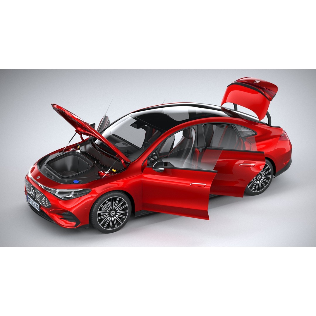 Mercedes-Benz CLA 2026 3D Model – High Poly Luxury Sedan, FBX, OBJ - View 40