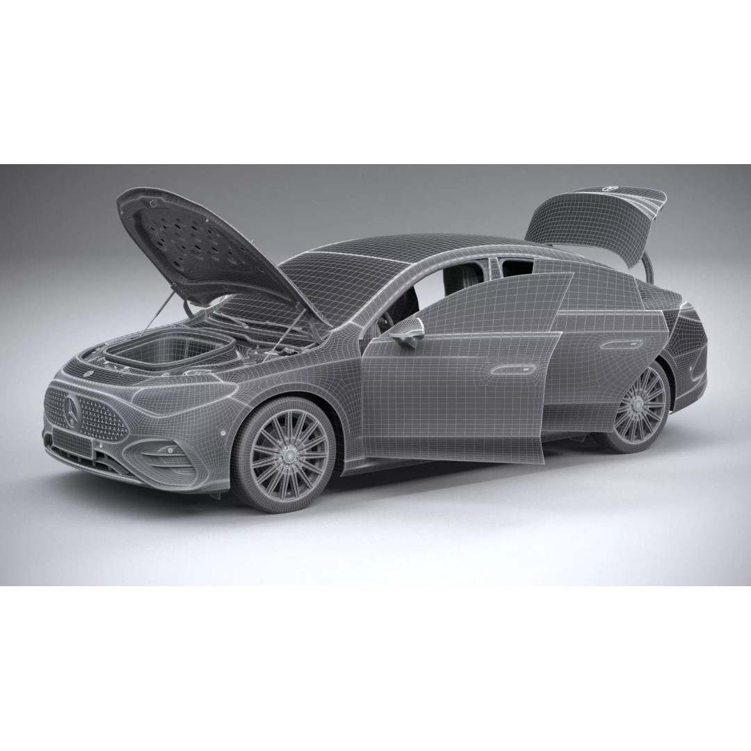 Mercedes-Benz CLA 2026 3D Model – High Poly Luxury Sedan, FBX, OBJ - View 50
