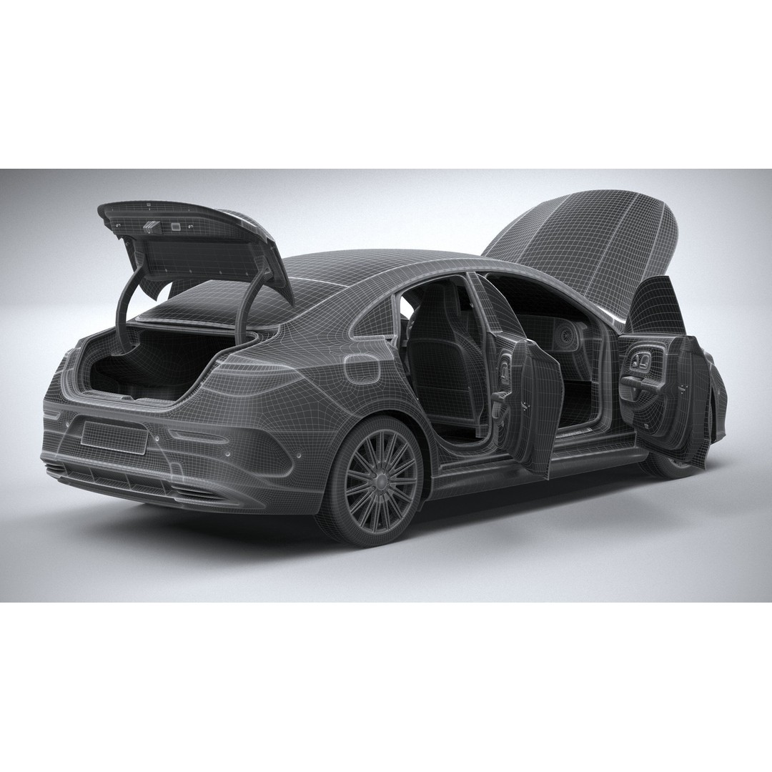 Mercedes-Benz CLA 2026 3D Model – High Poly Luxury Sedan, FBX, OBJ - View 51