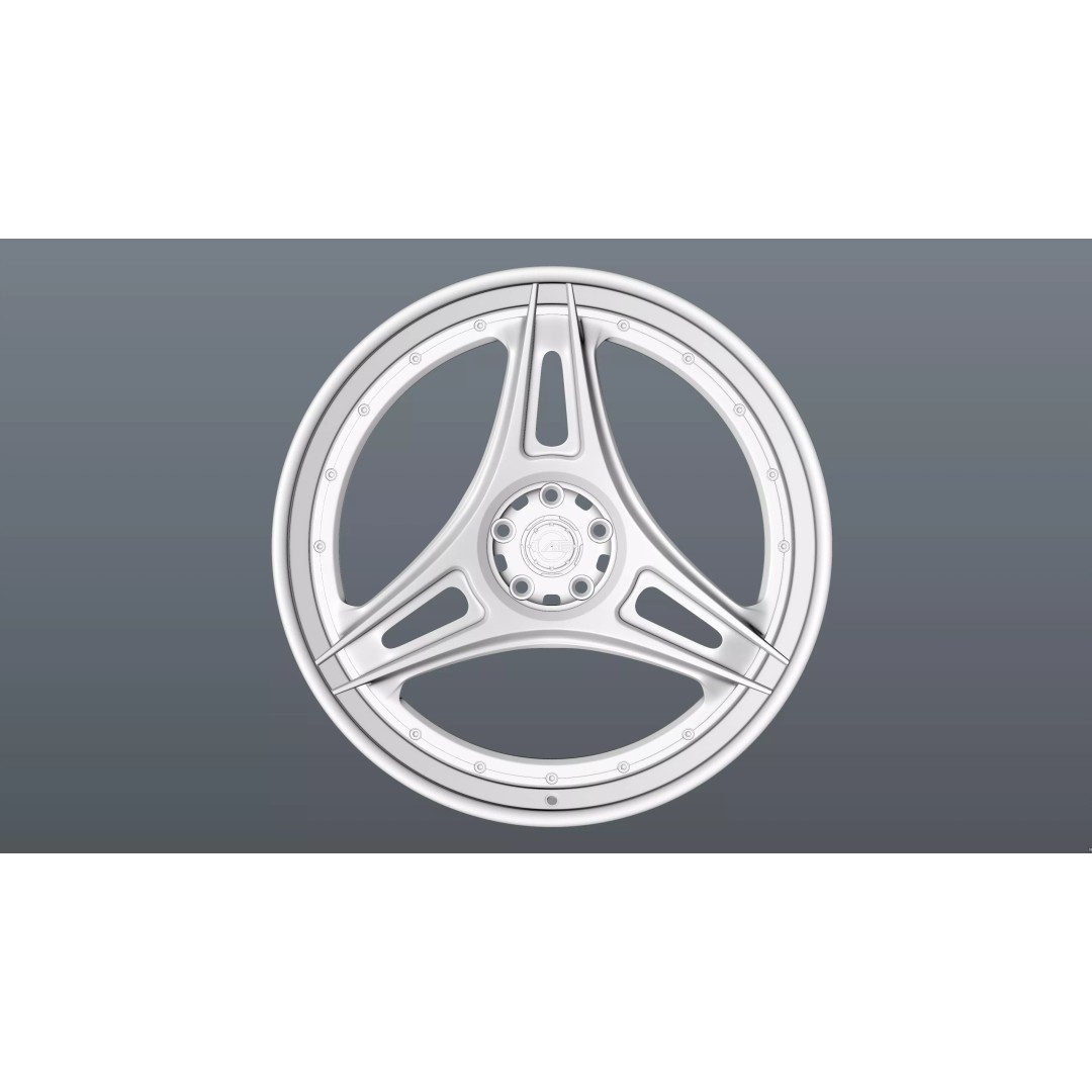 AL13 R-Series R35 Duoblock Wheel 3D Model – Low Poly Game Asset, FBX/OBJ - View 16