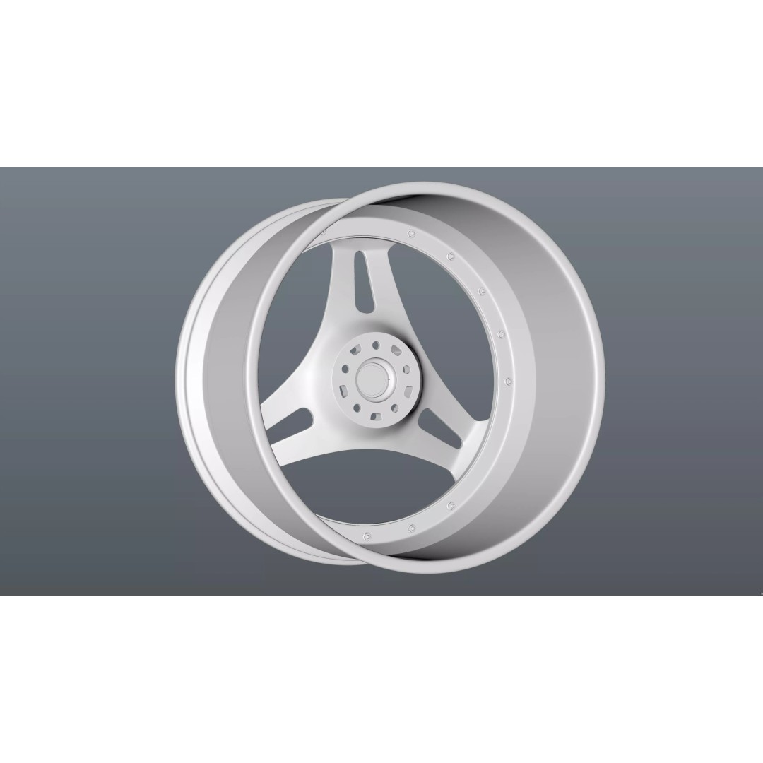AL13 R-Series R35 Duoblock Wheel 3D Model – Low Poly Game Asset, FBX/OBJ - View 18