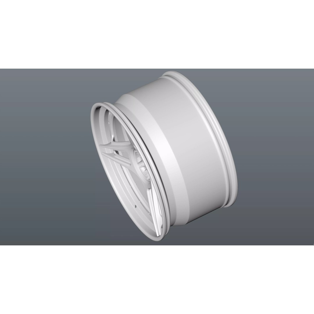 AL13 R-Series R35 Duoblock Wheel 3D Model – Low Poly Game Asset, FBX/OBJ - View 20