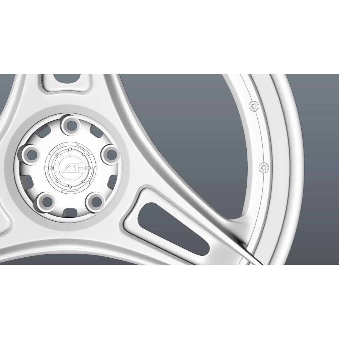 AL13 R-Series R35 Duoblock Wheel 3D Model – Low Poly Game Asset, FBX/OBJ - View 26