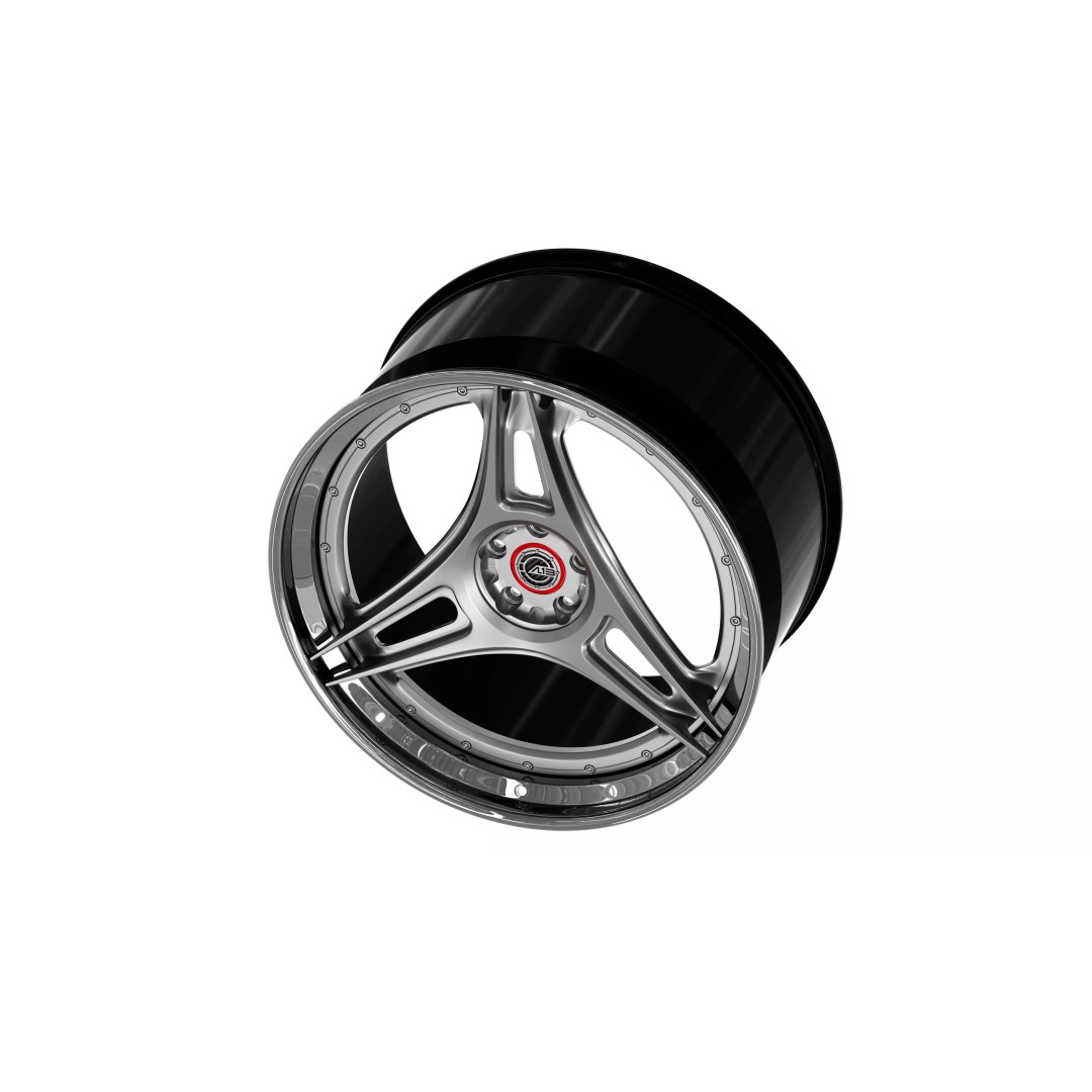 AL13 R-Series R35 Duoblock Wheel 3D Model – Low Poly Game Asset, FBX/OBJ - View 5