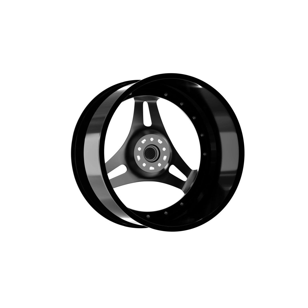 AL13 R-Series R35 Duoblock Wheel 3D Model – Low Poly Game Asset, FBX/OBJ - View 6