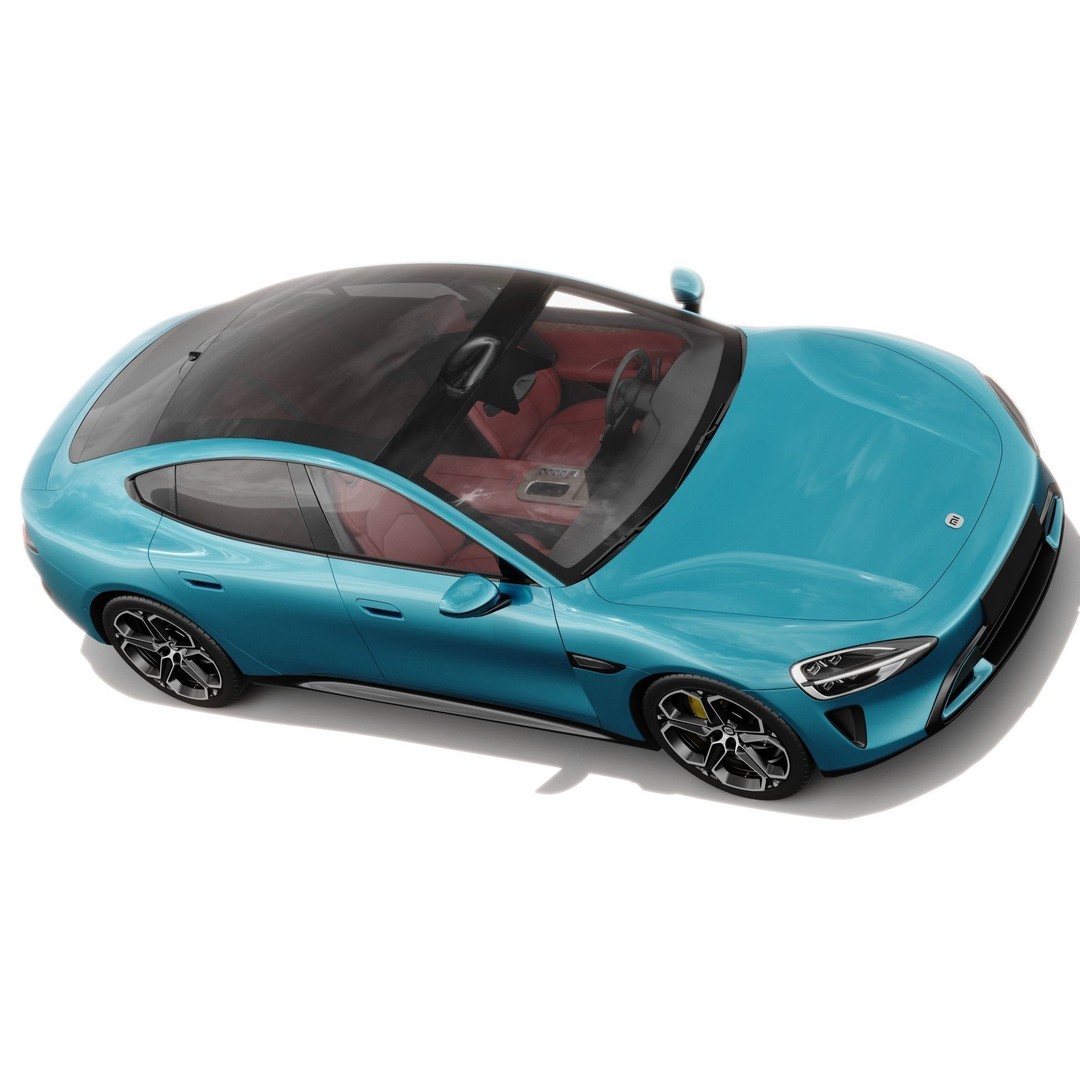 Xiaomi SU7 2024 3D Model – Detailed Sedan with Interior, FBX & OBJ - View 10