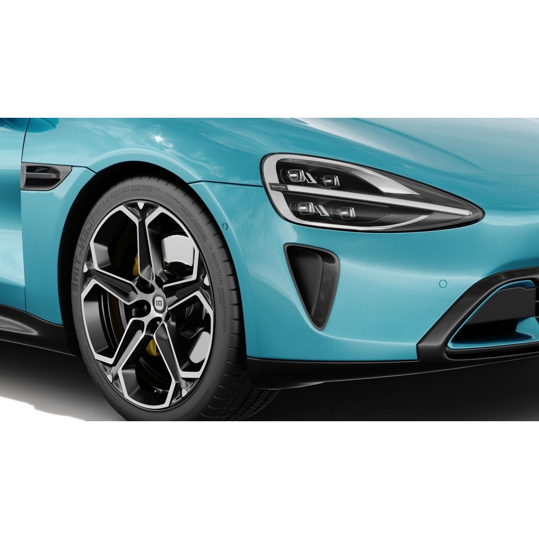 Xiaomi SU7 2024 3D Model – Detailed Sedan with Interior, FBX & OBJ - View 12