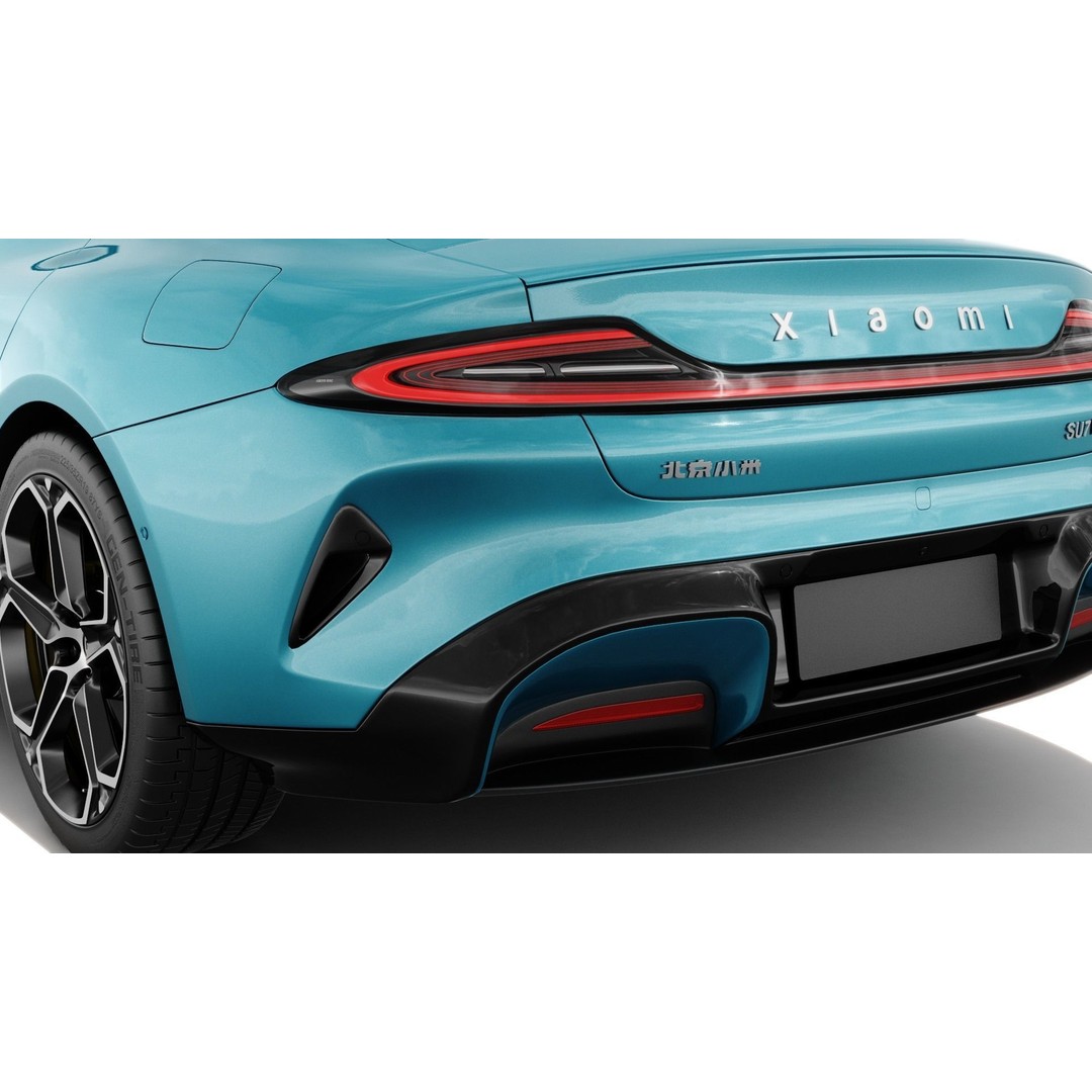 Xiaomi SU7 2024 3D Model – Detailed Sedan with Interior, FBX & OBJ - View 13