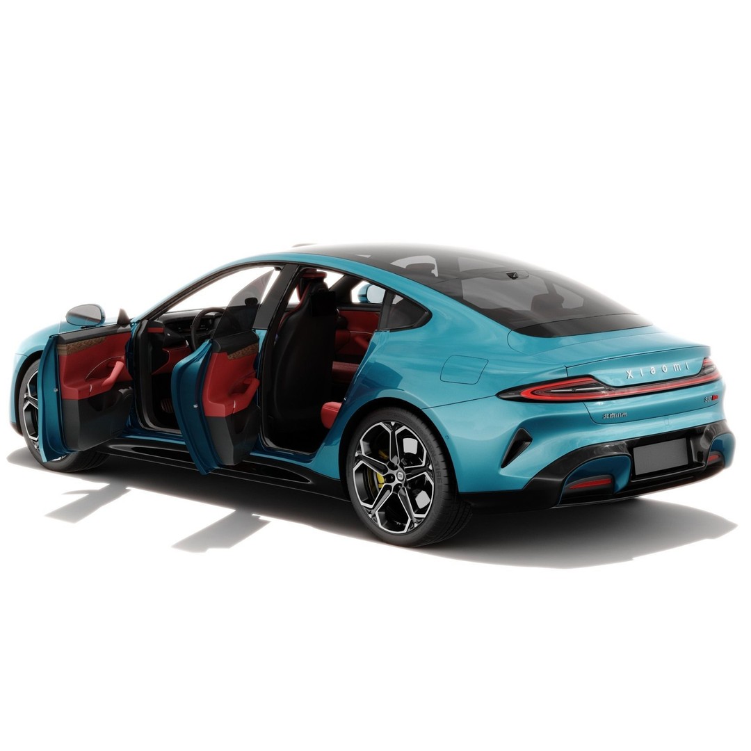 Xiaomi SU7 2024 3D Model – Detailed Sedan with Interior, FBX & OBJ - View 14