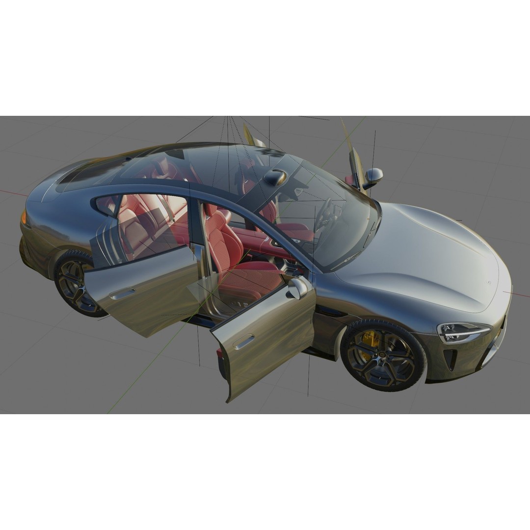 Xiaomi SU7 2024 3D Model – Detailed Sedan with Interior, FBX & OBJ - View 27