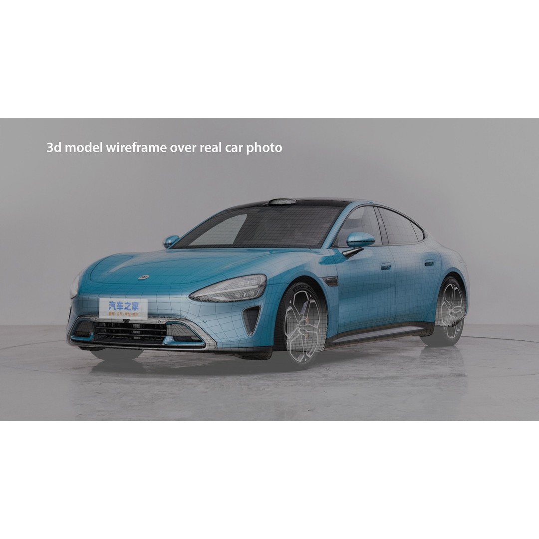 Xiaomi SU7 2024 3D Model – Detailed Sedan with Interior, FBX & OBJ - View 35