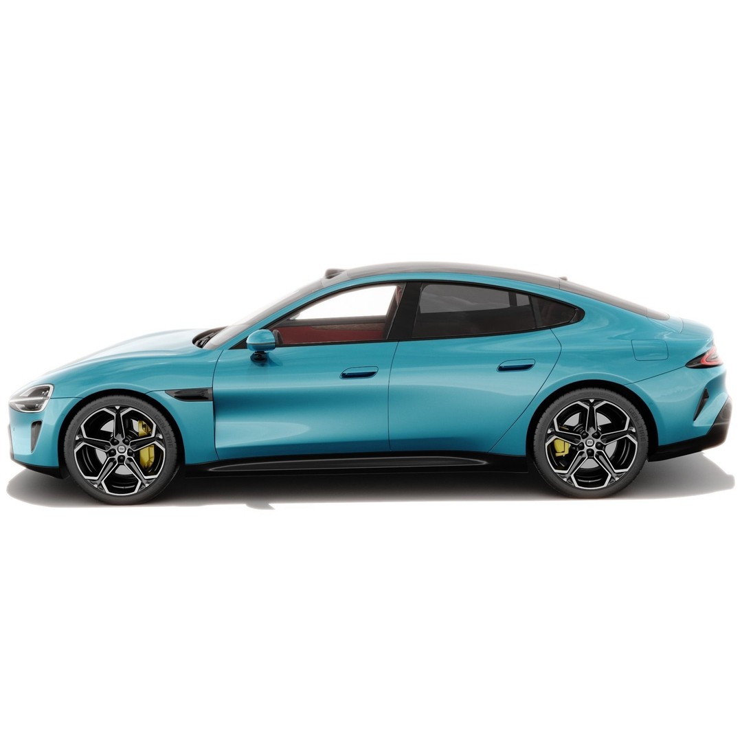 Xiaomi SU7 2024 3D Model – Detailed Sedan with Interior, FBX & OBJ - View 5
