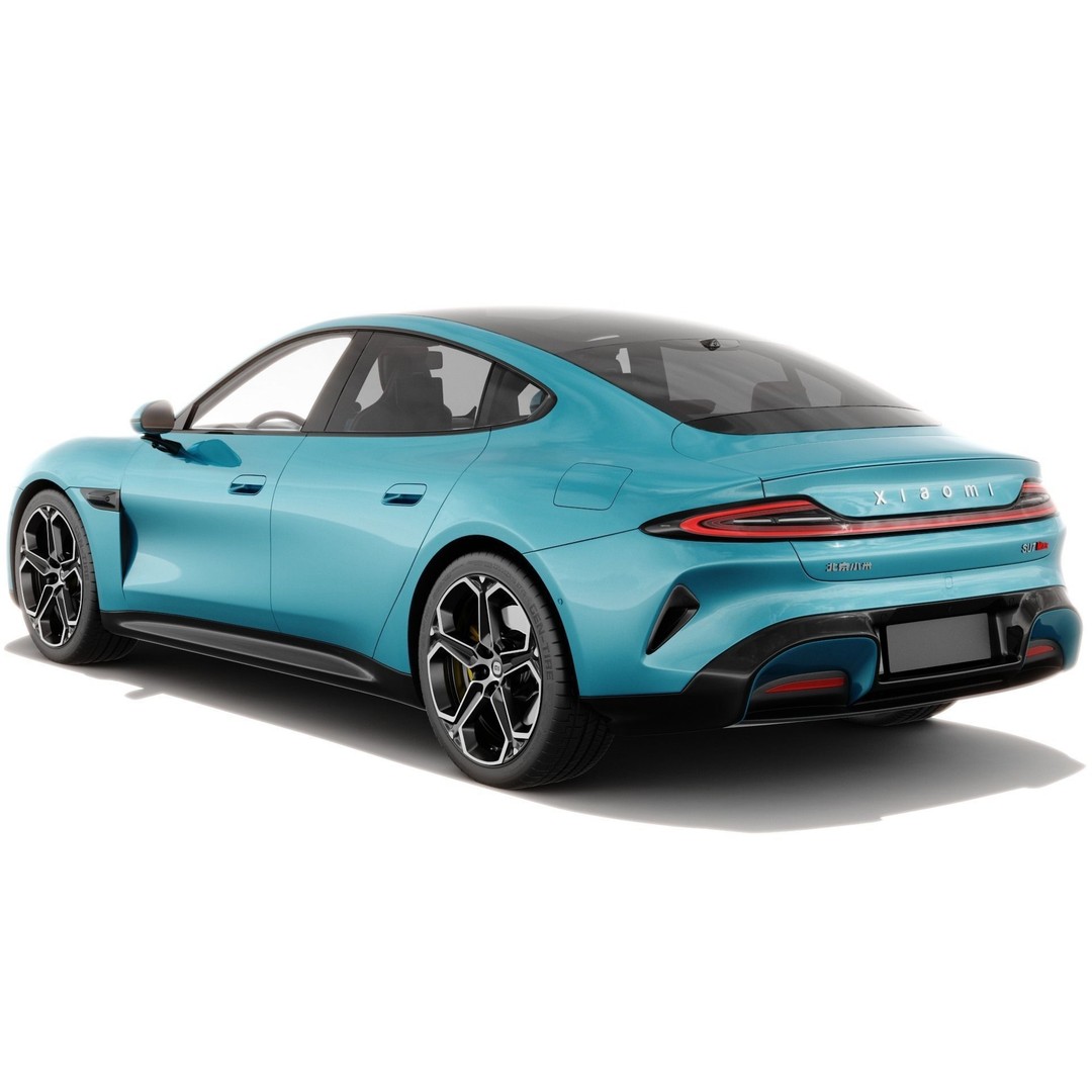 Xiaomi SU7 2024 3D Model – Detailed Sedan with Interior, FBX & OBJ - View 6