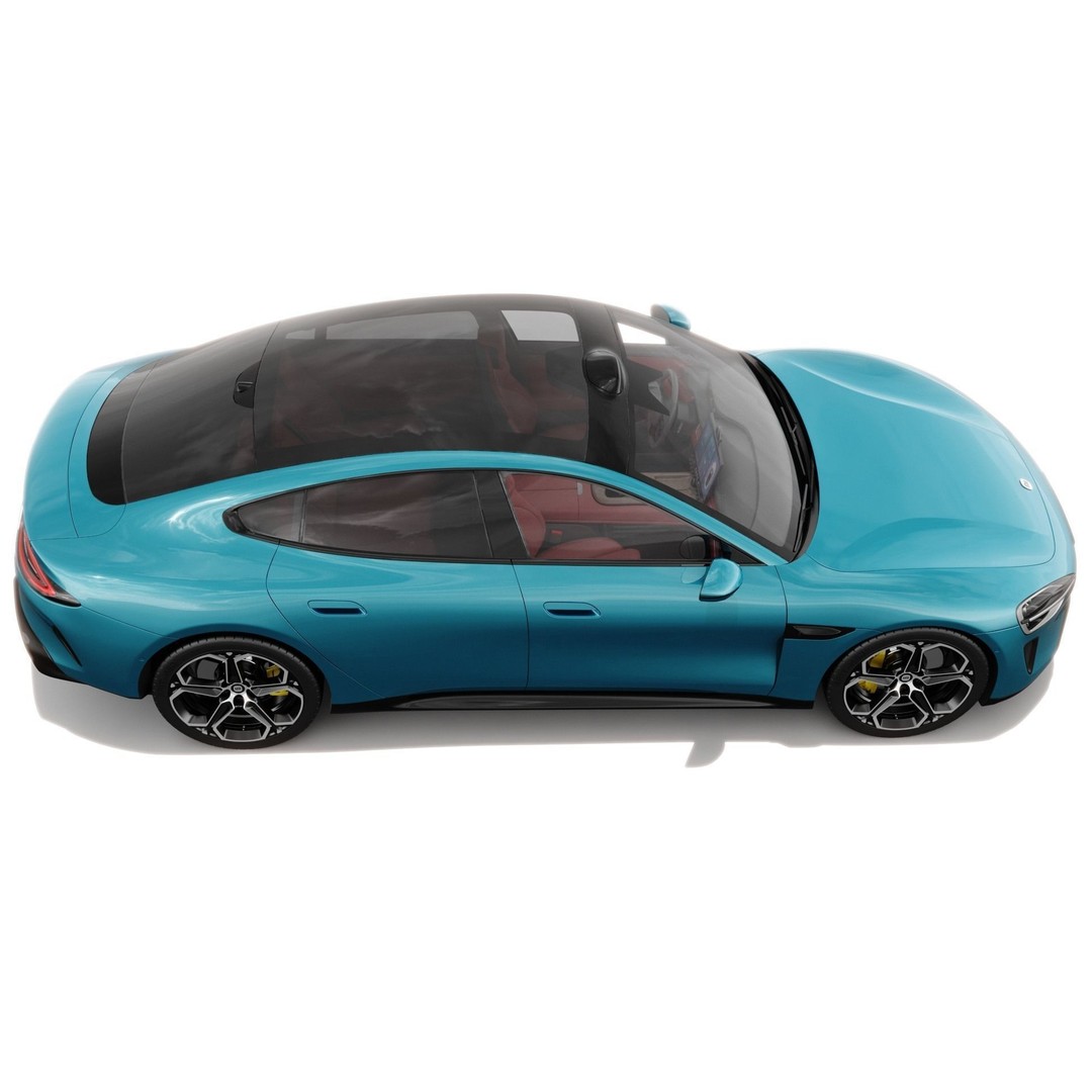 Xiaomi SU7 2024 3D Model – Detailed Sedan with Interior, FBX & OBJ - View 9