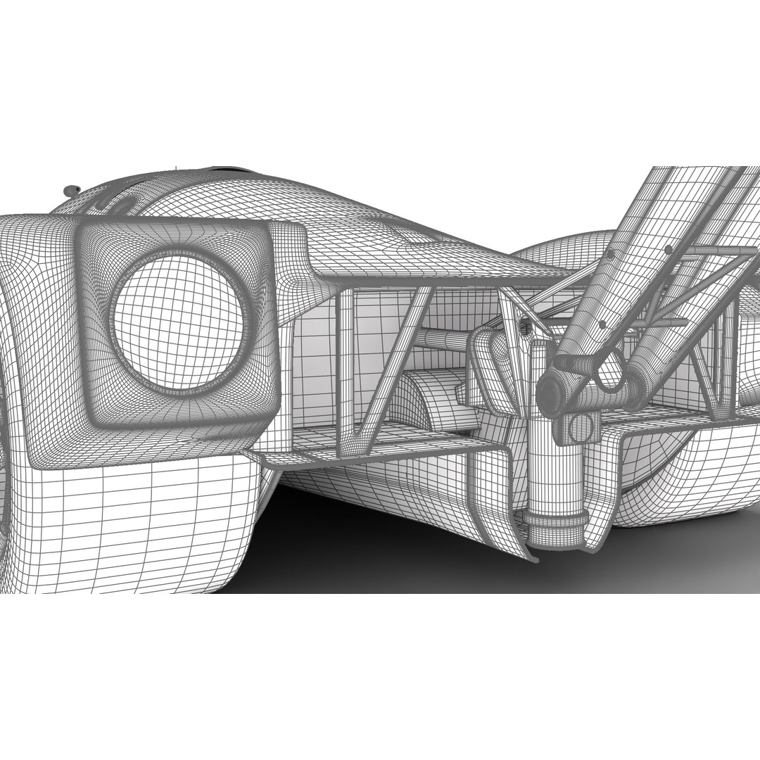 Mercedes Benz C9 GT 1987 3D Model – High Poly Racing Car, FBX