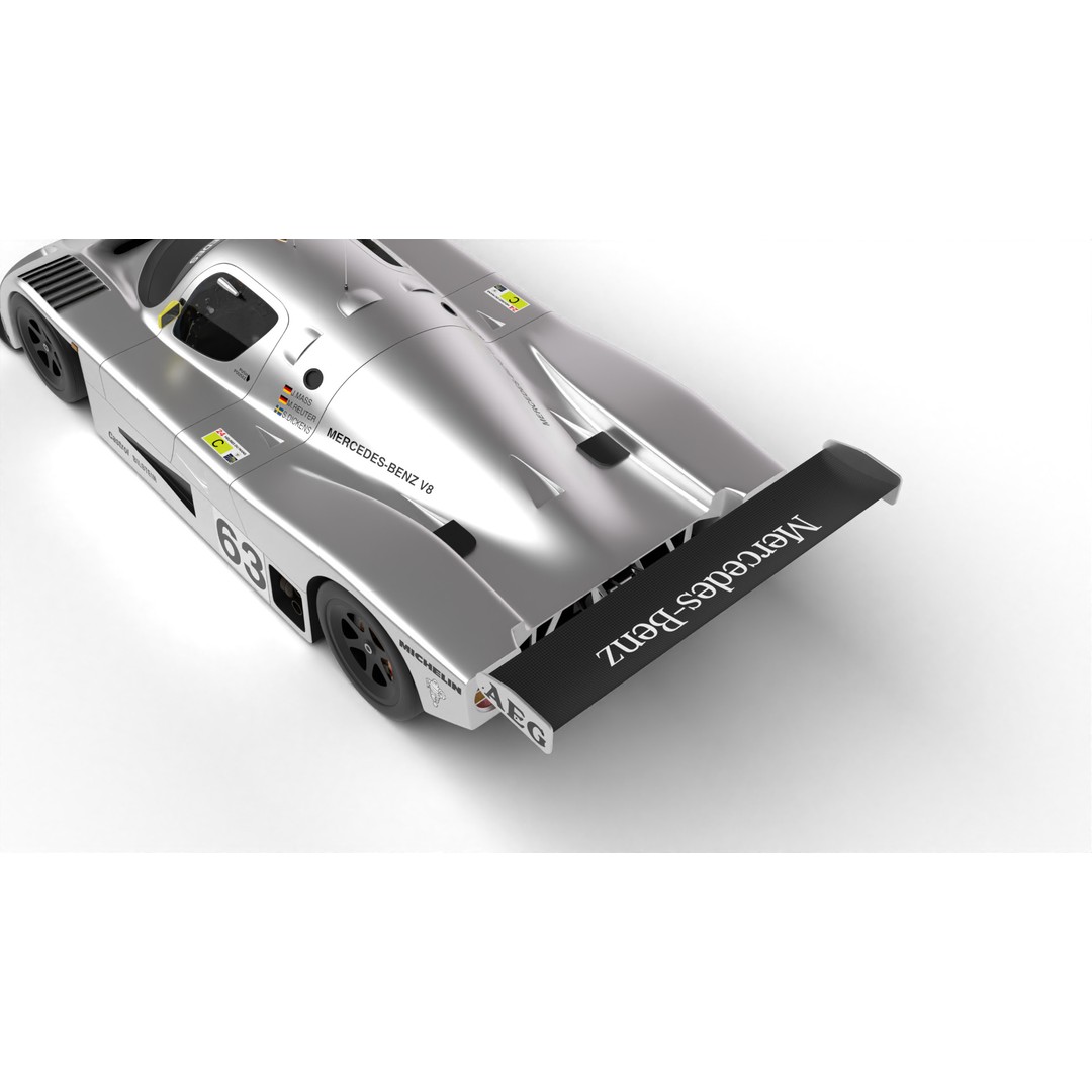 Mercedes Benz C9 GT 1987 3D Model – High Poly Racing Car, FBX - View 14
