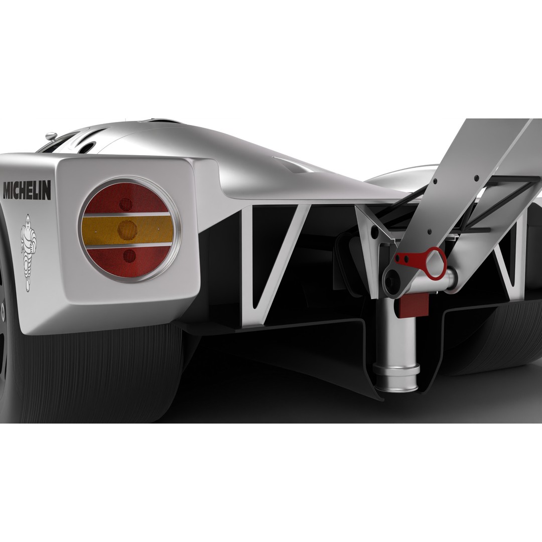 Mercedes Benz C9 GT 1987 3D Model – High Poly Racing Car, FBX - View 16