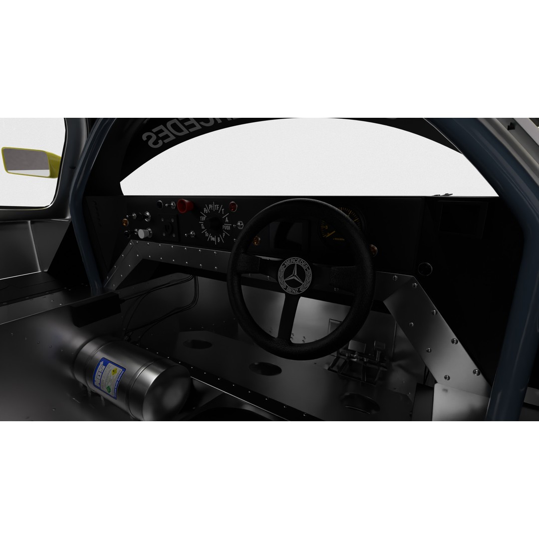 Mercedes Benz C9 GT 1987 3D Model – High Poly Racing Car, FBX - View 18