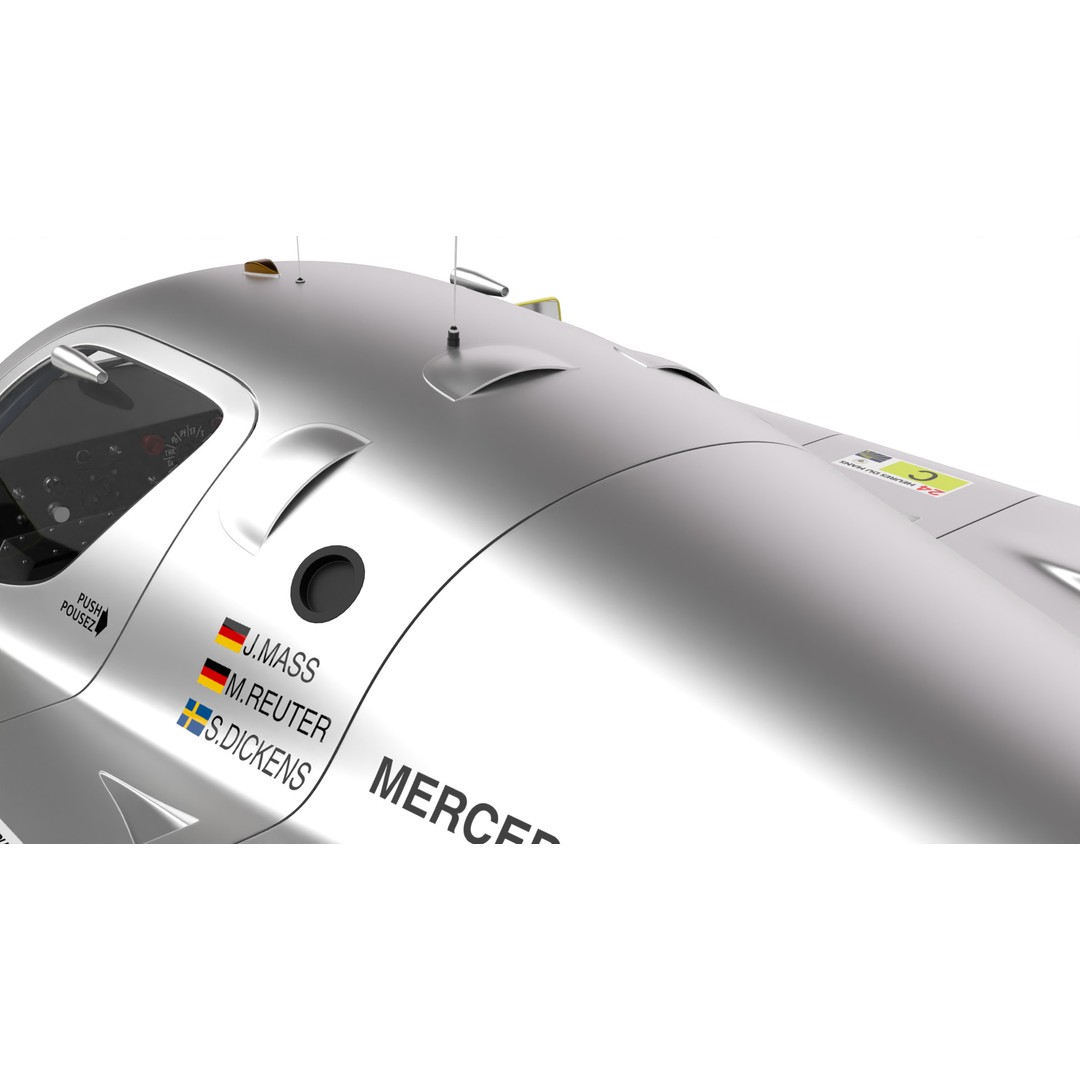 Mercedes Benz C9 GT 1987 3D Model – High Poly Racing Car, FBX - View 19