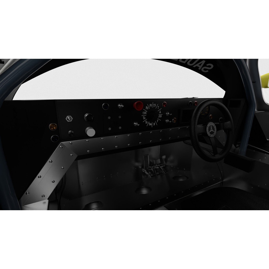 Mercedes Benz C9 GT 1987 3D Model – High Poly Racing Car, FBX - View 20