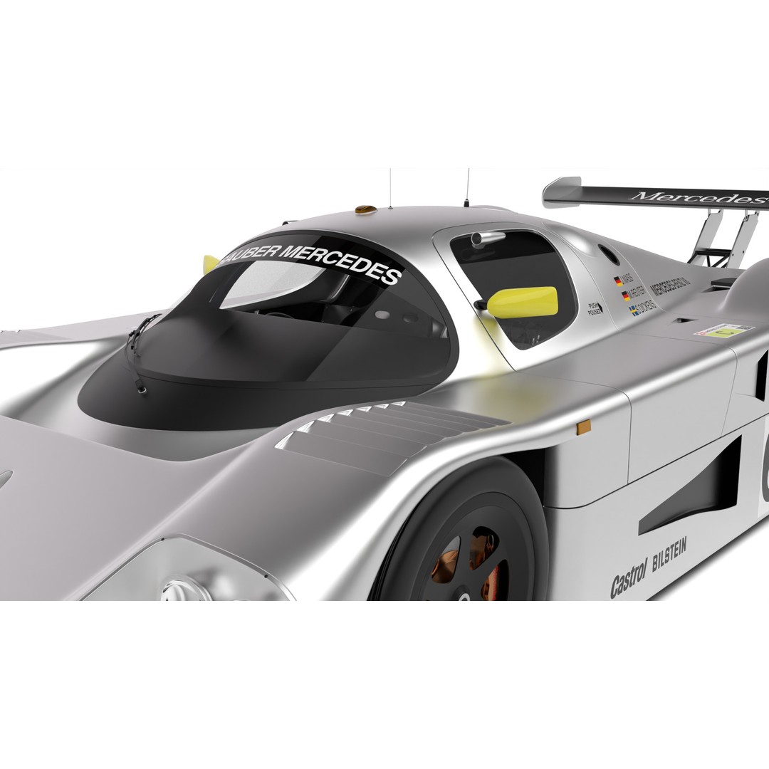 Mercedes Benz C9 GT 1987 3D Model – High Poly Racing Car, FBX - View 22
