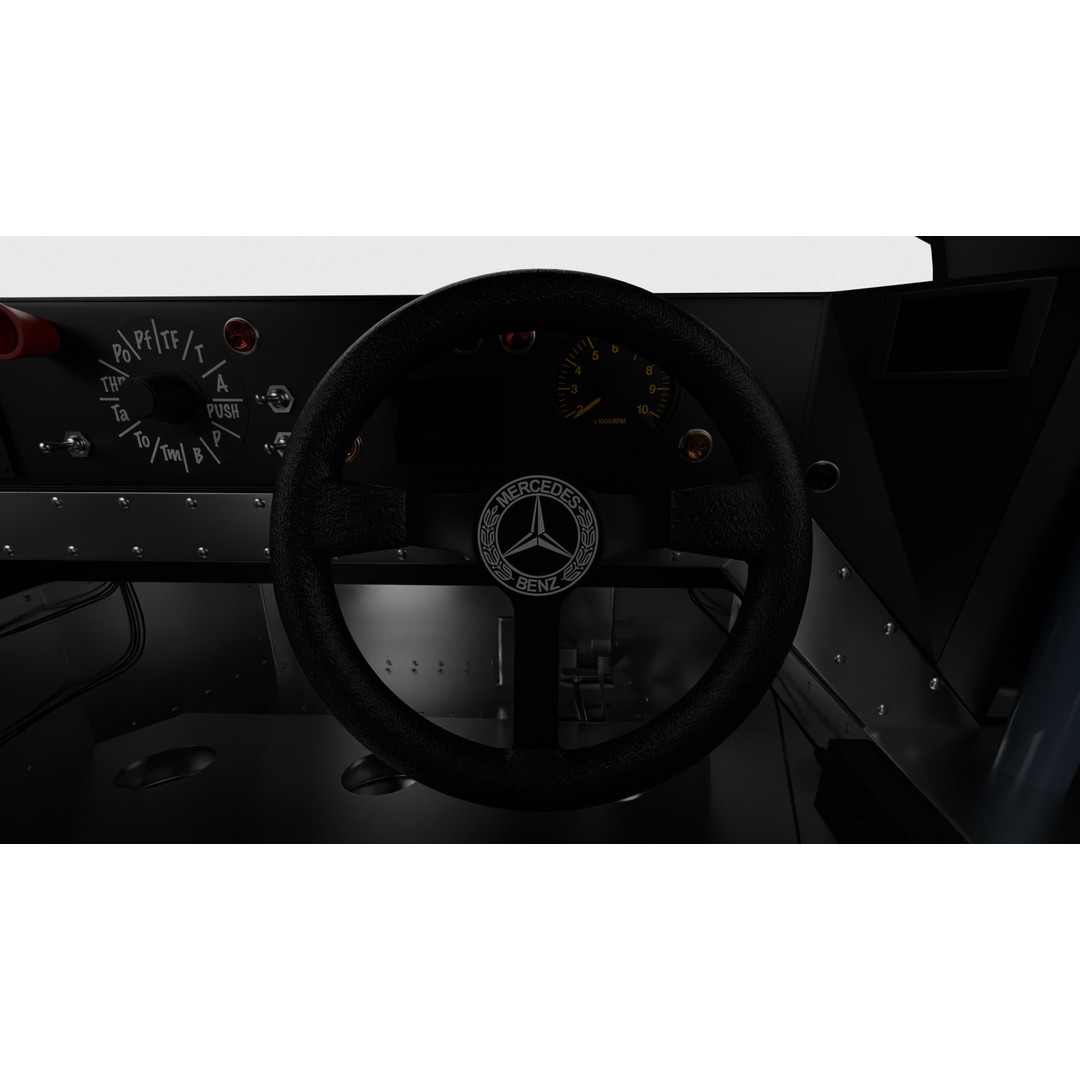 Mercedes Benz C9 GT 1987 3D Model – High Poly Racing Car, FBX - View 24