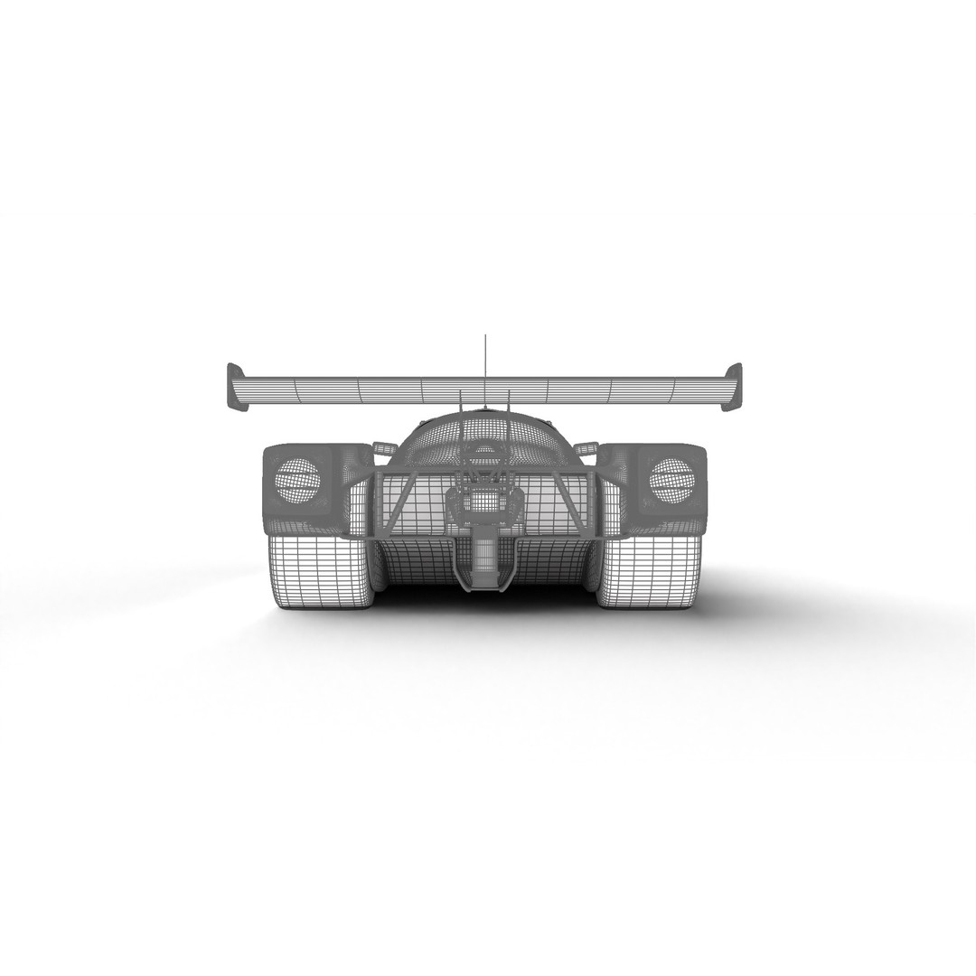 Mercedes Benz C9 GT 1987 3D Model – High Poly Racing Car, FBX - View 25