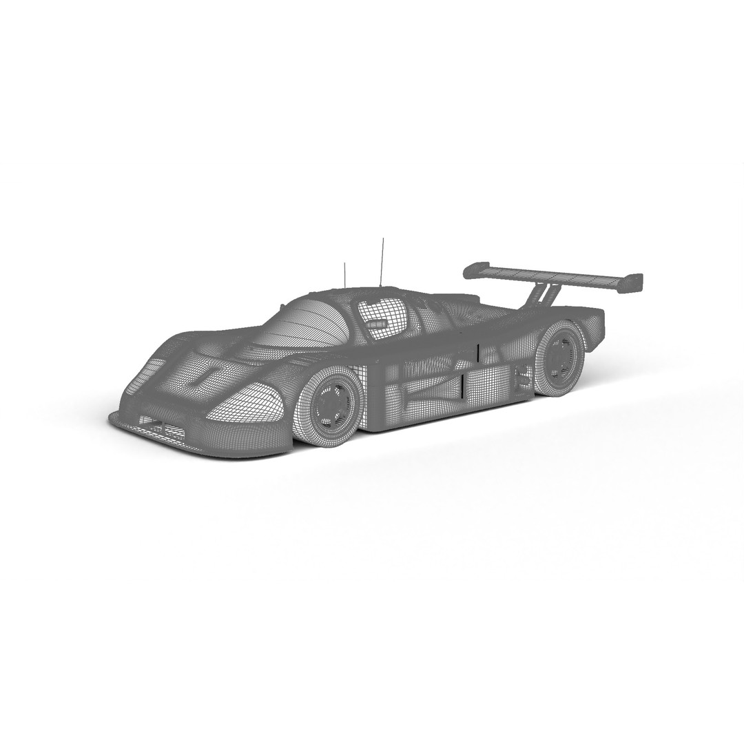 Mercedes Benz C9 GT 1987 3D Model – High Poly Racing Car, FBX - View 28
