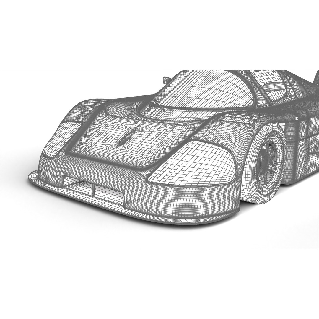 Mercedes Benz C9 GT 1987 3D Model – High Poly Racing Car, FBX - View 29