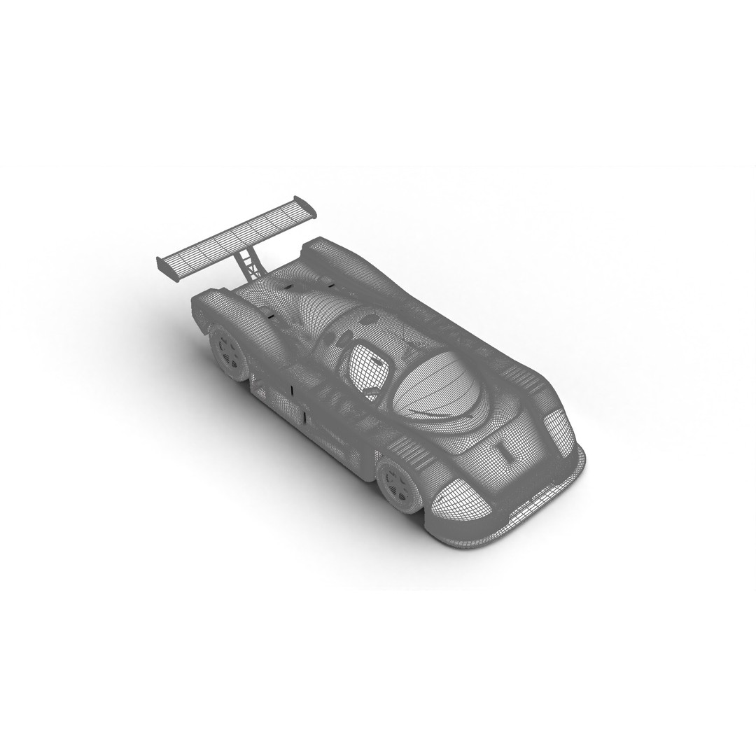 Mercedes Benz C9 GT 1987 3D Model – High Poly Racing Car, FBX - View 33