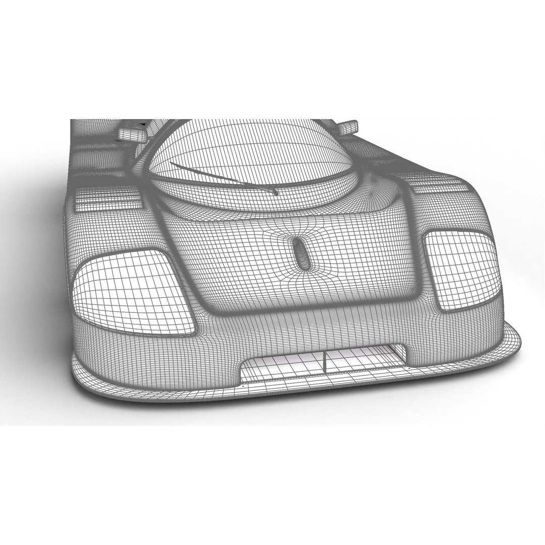 Mercedes Benz C9 GT 1987 3D Model – High Poly Racing Car, FBX - View 34