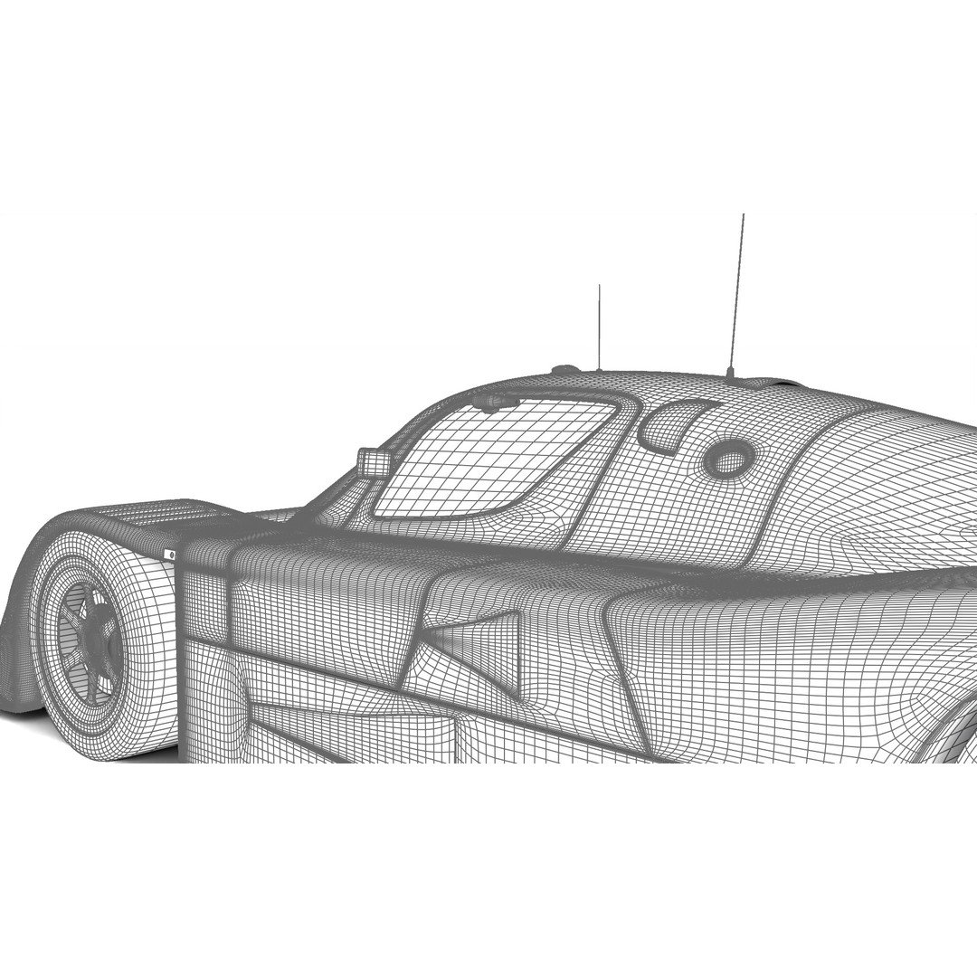Mercedes Benz C9 GT 1987 3D Model – High Poly Racing Car, FBX - View 35