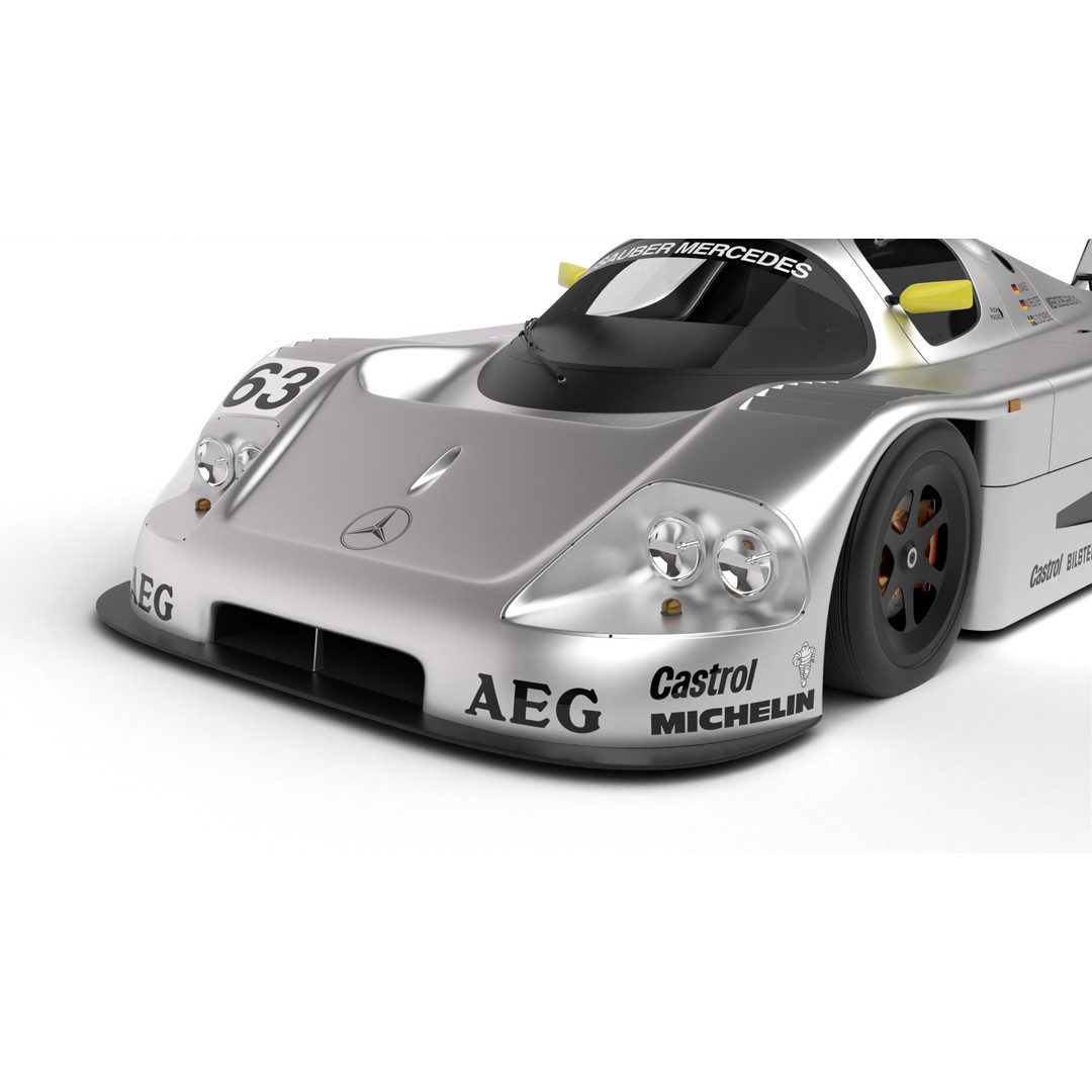 Mercedes Benz C9 GT 1987 3D Model – High Poly Racing Car, FBX - View 9