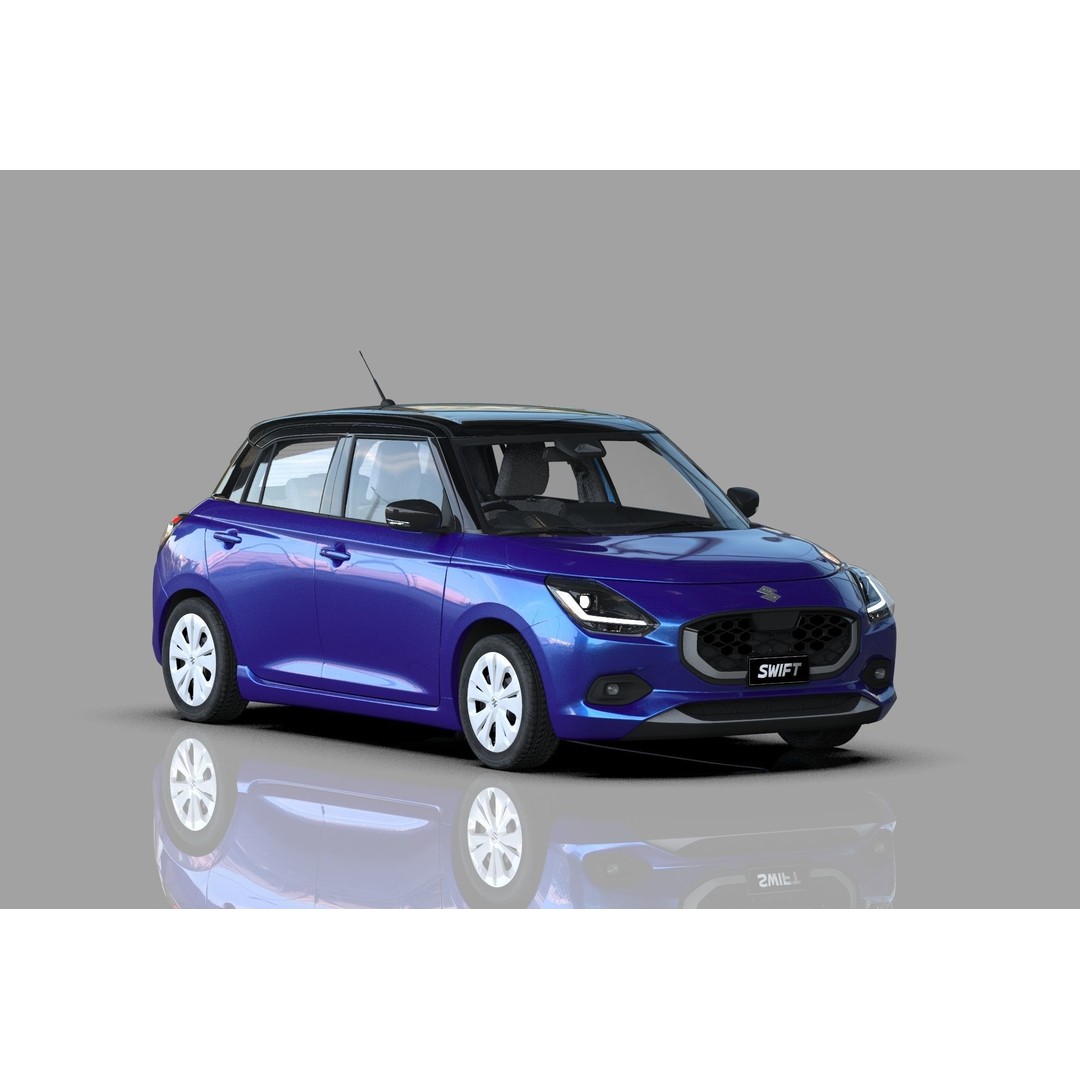 Suzuki Swift JP-SPEC 2024 3D Model – High Poly Interior, FBX, OBJ - View 10