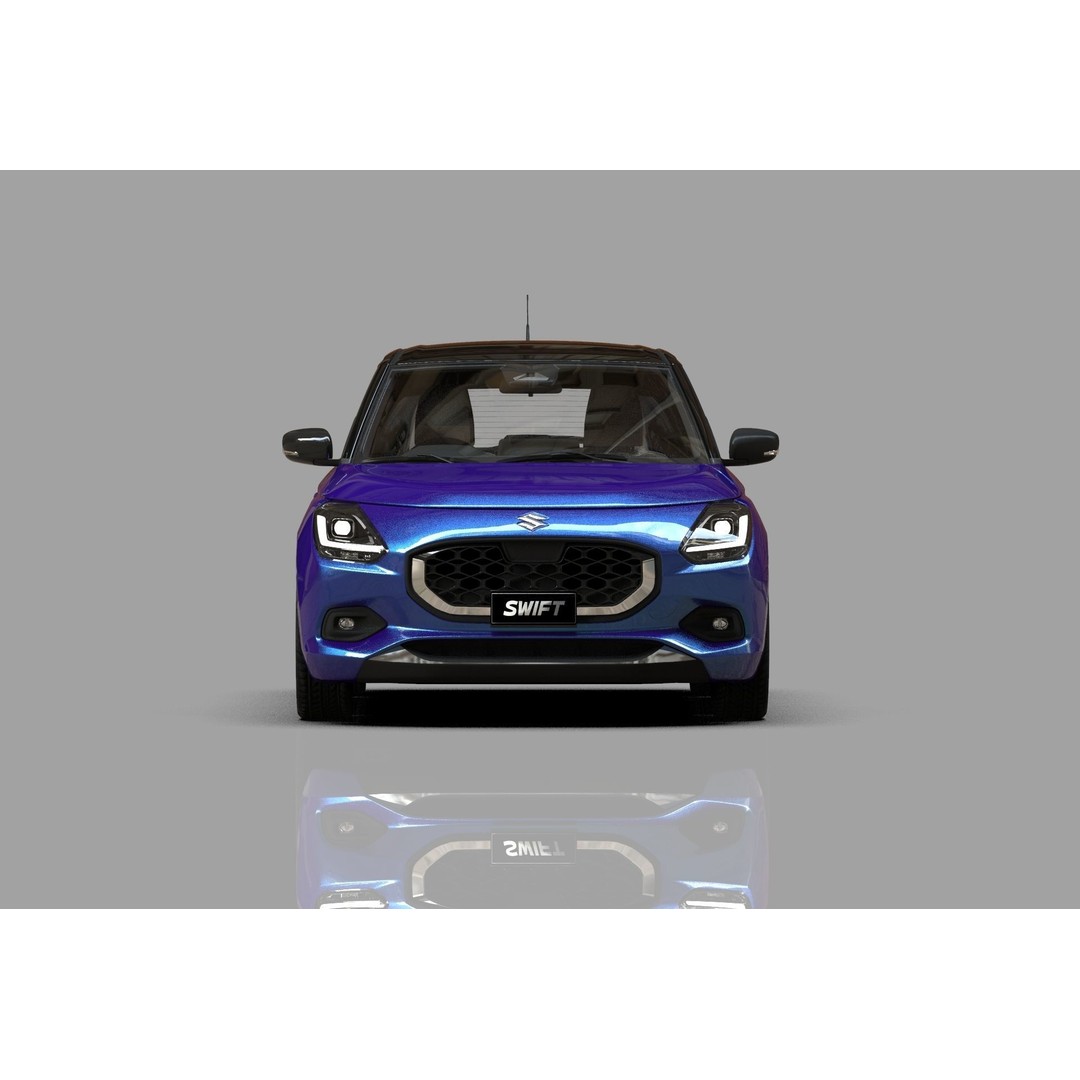 Suzuki Swift JP-SPEC 2024 3D Model – High Poly Interior, FBX, OBJ - View 11