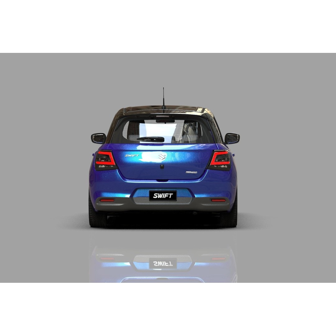 Suzuki Swift JP-SPEC 2024 3D Model – High Poly Interior, FBX, OBJ - View 12