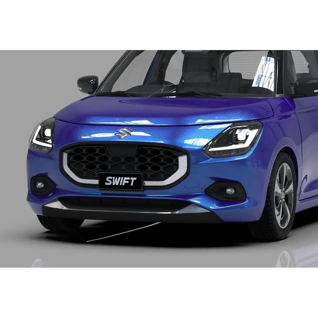 Suzuki Swift JP-SPEC 2024 3D Model – High Poly Interior, FBX, OBJ - View 14